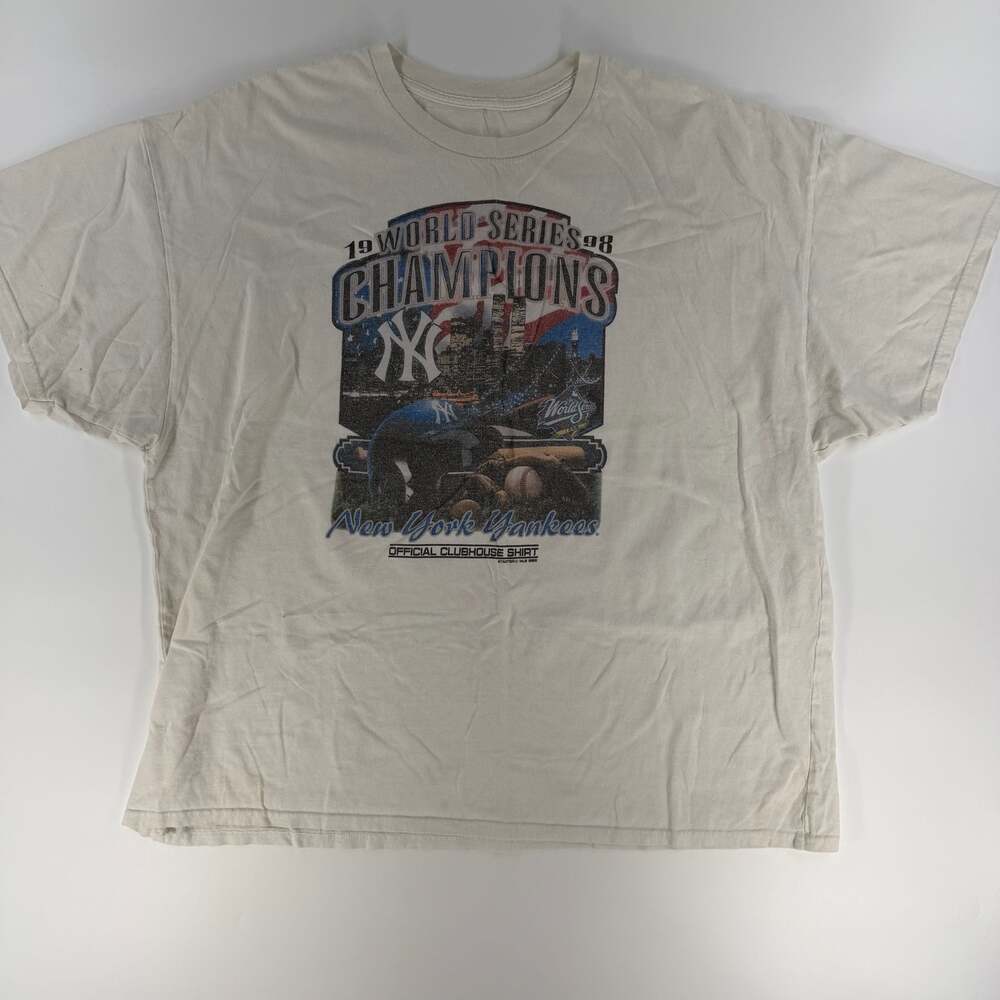 0761 2XL Vintage 1998 Yankees World Series Champions Official Clubhouse Graphic